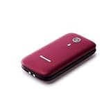 Panasonic KX-TU400EXR Telefono Cellulare ad Utilizzo Facilitato, Pulsanti Grandi Retroilluminati, Ampio Display da 2,4", Batteria a Lunga Durata, Tasto per Chiamata Prioritaria con Vivavoce, Bordeaux
