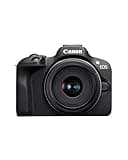 Canon EOS R100 + RF-S 18-45mm IS STM & RF-S 55-210mm IS STM Lenses - Fotocamera Mirrorless APS-C da 24,1 MP, Dual Pixel CMOS AF, Videocamera 4K, Scatto Continuo 6,5 fps - Wi-Fi, Bluetooth