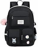 YAMTION Zaino da scuola per ragazze adolescenti, zaino per laptop da 15,6 pollici, borsa per libri per studenti delle scuole medie universitarie, carino borsa da scuola per donne