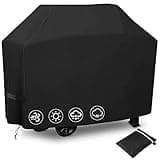 Copertura Barbecue bbq Hoteck Telo Impermeabile Protettivo Per Grill,Antivento Anti Pioggia Polvere Sole Neve per Weber, Brinkmann e la Maggior marca del bbq (145x61x117cm)