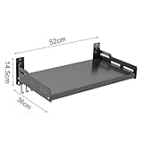 DISDADA Mensola Forno Microonde Da Muro Cucina, Mensola Microonde Salvaspazio Da Parete, Ripiano Microonde Pensile con 5 Gancho (52 * 36 * 14.5)