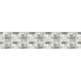 CREARREDA Tappeto cucina 240x50cm Artistic Cement vinile antiscivolo e lavabile Passatoia cucina in vinile, lavabile 100% made in Italy