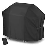 Velway Copertura Barbecue da Esterno 132x68x109cm - Impermeabile Telo Copri Barbecue Antivento Protettivo Per BBQ Grill - Anti Polvere Neve Pioggia Feci di Uccelli Sole - Nero