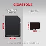 GIGASTONE Scheda di Memoria SDXC 64 GB, Set da 2, 4K Camera Pro, Velocità 100 MB/s per Fotocamera Canon Nikon Sony Panasonic, A1 V30 U3 UHS-I Classe 10 per 4K UHD Video, con 2 mini custodie