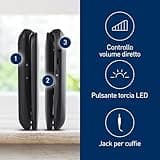Panasonic KX-TU446EXB Telefono Cellulare Facile, Compatibile con Apparecchi Acustici, Ottimale per Anziani, Pulsanti Retroilluminati, 600 Ore di Autonomia, Ampio Display, Chiamata di Emergenza, Nero