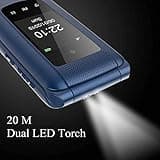 uleway GSM Telefono Cellulare per Anziani,Flip Telefoni Cellulari Tasti Grandi,Volume alto,Funzione SOS, 2.4"+1.77" Doppio display,Pantalla 2.4(Blu)…
