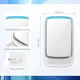 Mini Purificatore d‘Aria Ionico 2 Pezzi, Elimina Odori di Animali, Fumo e Polvere - Ultra Silenzioso, Senza Filtri e Manutenzione Facile - Perfetto per Camera da Letto, Cucina, Bagno e Area Lettiera