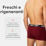 FM London Pacchetto da 4/8 Mutande Uomo, Boxer Uomo Cotone, Aderenti e Confortevoli per l'Uso Quotidiano, Colori scuri assortiti (8 pezzi), M