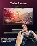 EasySMX Controller PC Wireless Bluetooth Gamepad con Trigger Hall e Doppia Vibrazione e Funzione Turbo, Compatibile con PC/PS3/Switch/Telefono Cellulare/Tablet/Laptop -Blu