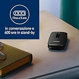 Panasonic KX-TU446EXB Telefono Cellulare Facile, Compatibile con Apparecchi Acustici, Ottimale per Anziani, Pulsanti Retroilluminati, 600 Ore di Autonomia, Ampio Display, Chiamata di Emergenza, Nero