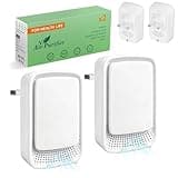 Mini Purificatore d‘Aria Ionico 2 Pezzi, Elimina Odori di Animali, Fumo e Polvere - Ultra Silenzioso, Senza Filtri e Manutenzione Facile - Perfetto per Camera da Letto, Cucina, Bagno e Area Lettiera
