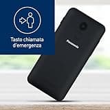 Panasonic KX-TU155EXBN Cellulare per Anziani, Pulsante SOS, Pulsanti Grandi, Compatibile Apparecchi Acustici, Bluetooth, Radio FM, Fotocamera, Base di Ricarica, Nero
