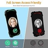 Porta Cellulare Bici, Universale Supporto Smartphone per Bici 360° Rotabile, Staccabile Telefono Porta per MTB Moto Bicicletta Compatibile con iPhone 15/14/13/12, Smartphone 4.5"-7.0" (Nero-4)