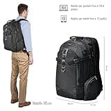 EVERKI Business 120 EKP120 - Zaino per Laptop da 18,4", Ideale per Computer Portatili Grandi, Workstation e Gaming, Scomparti Organizer, Spallacci Imbottiti, Resistente all'Acqua