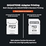 Gigastone Scheda di memoria Micro SDXC da 256 GB Gaming Plus Seriale, Velocità di riproduzione fino a 100 MB/s. Compatibile con Switch Dashcam GoPro Canon Nikon DJI Drone, A1 U3 V30 con adattatore SD.