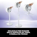 Shark FlexBreeze Ventilatore ad Alta Velocità, Ventilatore Portatile Ibrido con e Senza Filo per Uso Interno ed Esterno, Resistente all'Acqua e ai Raggi UV**, Potente e Silenzioso, Bianco, FA220EU