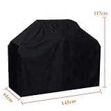 Copertura Barbecue bbq Hoteck Telo Impermeabile Protettivo Per Grill,Antivento Anti Pioggia Polvere Sole Neve per Weber, Brinkmann e la Maggior marca del bbq (145x61x117cm)