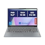 Lenovo IdeaPad Slim 3 Notebook 15,6” FHD (1920x1080), Intel Core i5-13420H, RAM 16GB, 512GB SSD M.2, Grafica Integrata Intel UHD Graphics, WiFi 6, Windows 11 - Arctic Grey