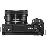 Sony Alpha ZV-E10 - Kit Vlog Camera ad Ottiche Intercambiabili + Obiettivo 16-50mm, APS-C, Schermo ad Angolazione Variabile per Vlog, Video 4K, Real-time Eye Autofocus, Nero