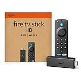 Amazon Fire TV Stick HD (Ultimo modello), TV gratuita e in diretta, telecomando vocale Alexa, controlli per Casa Intelligente, streaming HD