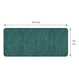 Comart - Tappeto Cucina Nancy - Antiscivolo - Lavabile in Lavatrice - Moderna Passatoia in Ciniglia - Runner per Corridoio e Cucina - Morbido e Resistente - Made in Italy - Giada - 50x130 cm