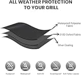 Copertura Barbecue da Esterno, Copri barbecue da Esterno Impermeabile, Telo Copri Barbecue Esterno,Telo Barbecue Impermeabile, Anti Polvere Neve Pioggia Feci di Uccelli Sole (145X61X117)