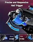 EasySMX Controller PC Wireless Bluetooth Gamepad con Trigger Hall e Doppia Vibrazione e Funzione Turbo, Compatibile con PC/PS3/Switch/Telefono Cellulare/Tablet/Laptop -Blu
