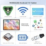 WOREGOO 11 Pollici Android 15 Tablet, 5G WiFi, Tablet in Offerta Octa-Core, 36GB RAM+256GB ROM (1TB TF), Display 2000x1200 FHD, Widevine L1/8+13MP/8000mAh/GMS/GPS, con Tastiera+Mouse (Grigio)