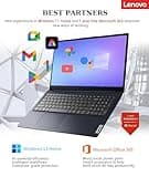 Lenovo Ideapad 1 Computer portatile da 15 pollici, FHD 15.6 Notebook PC, laptop sottile e leggero per studenti universitari, SSD da 36 GB RAM 2 TB, Windows 11 Laptop Microsoft Office 365 1Y,