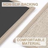 LEKEEPGO Tappeto Cucina Antiscivolo Lavabile 43x200cm, Passatoia Cucina, Tappeti Cucina Lavabile Antiscivolo, Assorbente Tappetino Cucina, Tappeto per Cucina, Corridoio, Lavanderia, Ufficio, Beige
