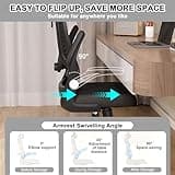 LEVIPE Sedia da ufficio, ergonomica con supporto lombare, braccioli, poggiatesta regolabili, sedia per computer girevole con schienale alto, comoda per ufficio a casa