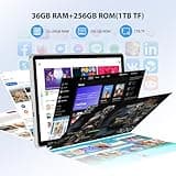 WOREGOO 11 Pollici Android 15 Tablet, 5G WiFi, Tablet in Offerta Octa-Core, 36GB RAM+256GB ROM (1TB TF), Display 2000x1200 FHD, Widevine L1/8+13MP/8000mAh/GMS/GPS, con Tastiera+Mouse (Grigio)