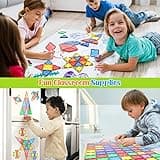 Piastrelle magnetiche Giocattoli per bambini Giocattoli magneti per il bambino Blocchi magnetici Giocattoli da costruzione Giocattoli Montessori per ragazzi e ragazze di 3+ anni