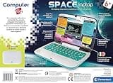 Clementoni - Computer Kid Space, Laptop Educativo Parlante Bambini 6+ Anni, 45 attività Educative Interattive, Gioco Elettronico per Imparare Lettere, Numeri e Parole, Batterie Incluse, 16426