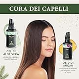 Satin Naturel Idee Regalo Donna con Siero Vitamina C Acido Ialuronico Viso Retinolo Viso Olio Argan Gel Aloe Vera - Cofanetto Regalo Festa della Mamma 5x30ml, Confezione Regali di Lusso