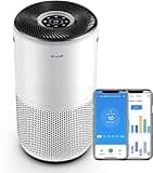 LEVOIT Purificatore d'Aria Smart con APP e ALEXA, Depuratore CADR 400m³/h fino a 83m², 24dB Silenziosa, Display PM2.5, Filtro HEPA, Elimina 99.97% di Allergi Polline Polvere Odori per Casa