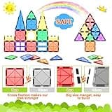 Piastrelle magnetiche Giocattoli per bambini Giocattoli magneti per il bambino Blocchi magnetici Giocattoli da costruzione Giocattoli Montessori per ragazzi e ragazze di 3+ anni