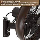 LUCCI AIR Breeze Ventilatore da parete con telecomando, Oil Rubbed Bronze