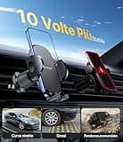 Miracase Porta Cellulare Auto [Gancio Doppio In Metallo] 360° Regolabile Supporto Telefono Auto per Presa D'aria Compatibile con i tutti Smartphones