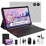 WOREGOO 11 Pollici Android 15 Tablet, 5G WiFi, Tablet in Offerta Octa-Core, 36GB RAM+256GB ROM (1TB TF), Display 2000x1200 FHD, Widevine L1/8+13MP/8000mAh/GMS/GPS, con Tastiera+Mouse (Grigio)