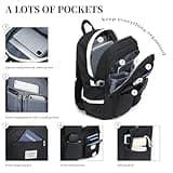 YAMTION Zaino da scuola per ragazze adolescenti, zaino per laptop da 15,6 pollici, borsa per libri per studenti delle scuole medie universitarie, carino borsa da scuola per donne