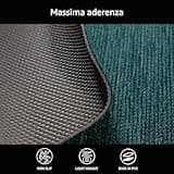 Comart - Tappeto Cucina Nancy - Antiscivolo - Lavabile in Lavatrice - Moderna Passatoia in Ciniglia - Runner per Corridoio e Cucina - Morbido e Resistente - Made in Italy - Giada - 50x130 cm