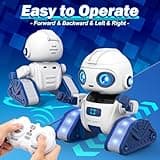 Ophy Robot Bambini, Funzione di Proiezione Innovativa, Robot Telecomandato con Controllo Gestuale, Occhi a LED, Musica, Robot Giocattoli per bambini e bambine di 3 4 5 6 7 8 9 10 11 12 anni