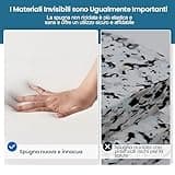 Yaheetech Sedia Ufficio Ergonomica con Braccioli Poggiatesta Regolabile Schienale Alto Funzione Dondolo Poltrona Scrivania Girevole in Rete Traspirante con Supporto Lombare Nera