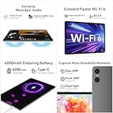 TECLAST P30T Android-15-Tablet 10.1 Pollici, 12GB RAM+128GB ROM(TF 4TB), 2GHz T606 Octa-Core, Widevine L1/GPS/BT5/6000mAh/Tablet con Tastiera+Custodia+Penna+3.5mm Auricolari, 10 Accessori-2025 Newest