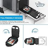 Cafele Zaino del computer portatile, grande TSA 17,3 pollici di viaggio portare su zaino, Borsa per studenti universitari con porta USB, zaino della scuola per adolescenti Uomini Donne, grigio