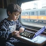 Lexibook, Set di scacchi elettronico da viaggio, 32 pezzi, 64 livelli di difficoltà, 1 a 2 giocatori, Gioco di strategia, Gioco da tavolo per famiglie, LCG500