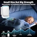 Mini Purificatore d‘Aria Ionico 2 Pezzi, Elimina Odori di Animali, Fumo e Polvere - Ultra Silenzioso, Senza Filtri e Manutenzione Facile - Perfetto per Camera da Letto, Cucina, Bagno e Area Lettiera