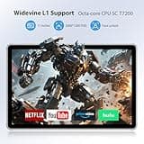 WOREGOO 11 Pollici Android 15 Tablet, 5G WiFi, Tablet in Offerta Octa-Core, 36GB RAM+256GB ROM (1TB TF), Display 2000x1200 FHD, Widevine L1/8+13MP/8000mAh/GMS/GPS, con Tastiera+Mouse (Grigio)