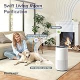 LEVOIT Purificatore d'Aria Smart con APP e ALEXA, Depuratore CADR 400m³/h fino a 83m², 24dB Silenziosa, Display PM2.5, Filtro HEPA, Elimina 99.97% di Allergi Polline Polvere Odori per Casa